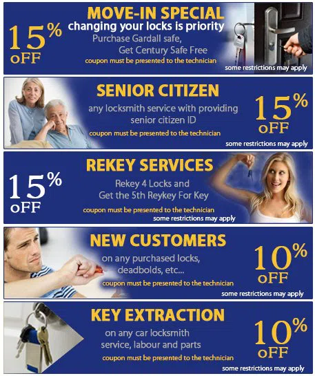 Express Lock & Key Store, Woodbridge Township, NJ 732-366-9366 - coupon13-set-five
